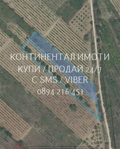 Код 62996. Поземлен имот /лозе/ 5400м2, състоящ се от два съседни имота по 2700м2. Намира се на окол - снимка 1