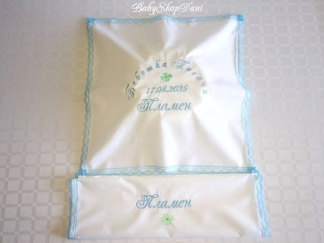 Кърпа за погача на бебе БЕБЕШКА ПОГАЧА месал платно Бродерия, city of Varna - снимка 4